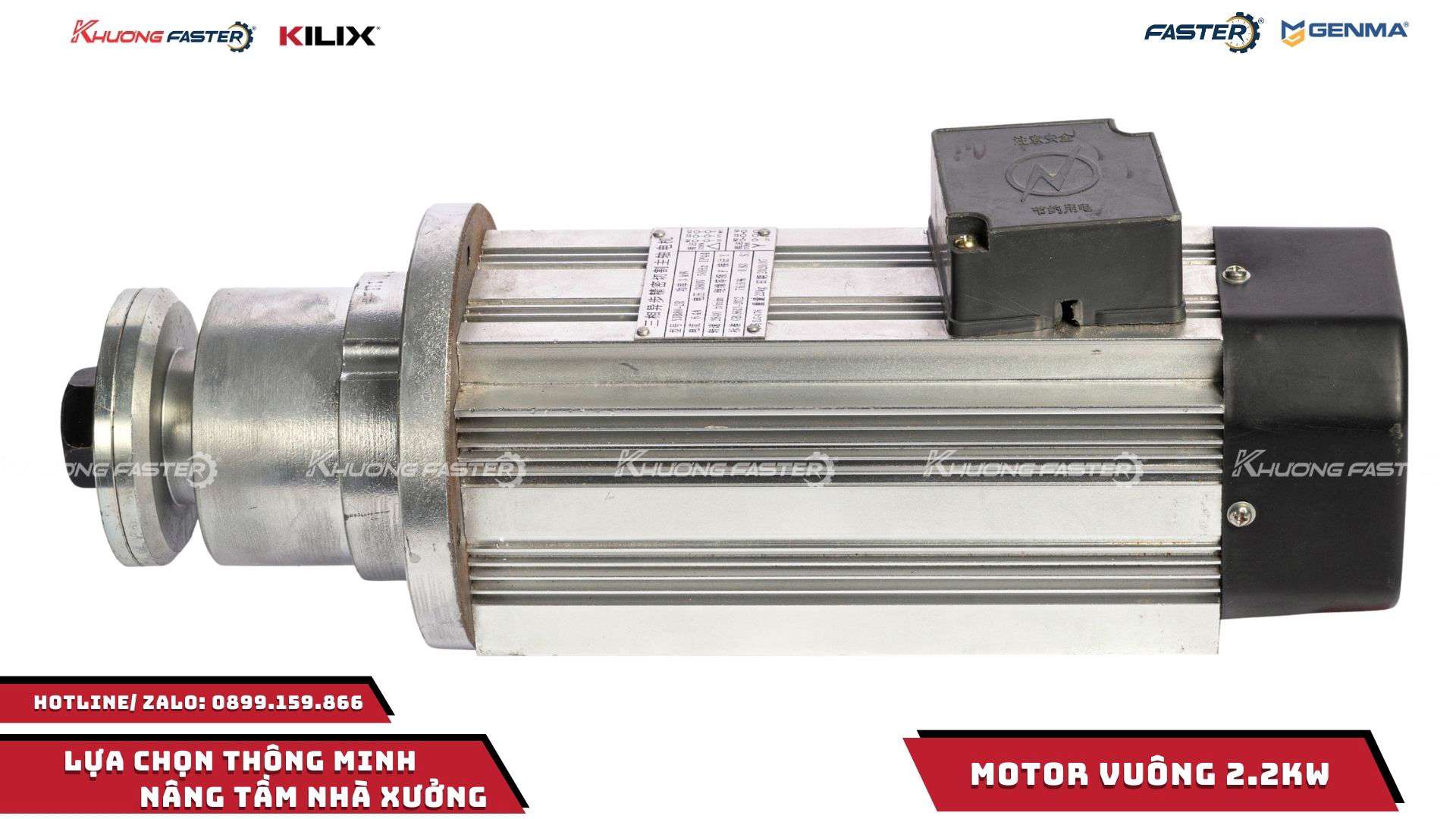 Motor Vuông 2.2kW Máy Cắt Nhôm Chính Hãng